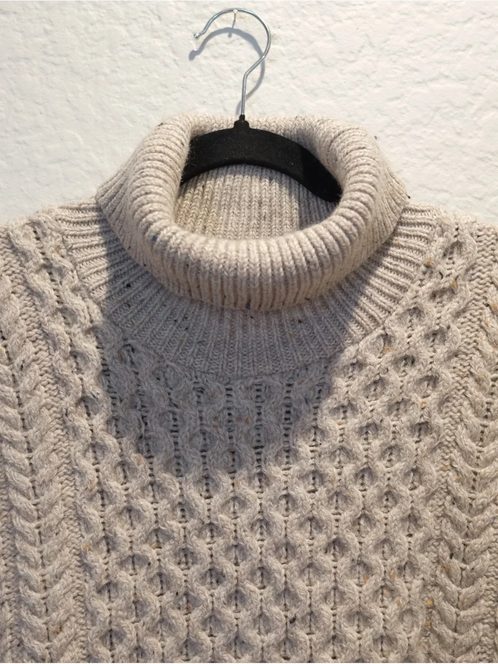 Aran Sweater Market Merino Wool Cable Knit Sweater Women’s M Oatmeal Ireland
